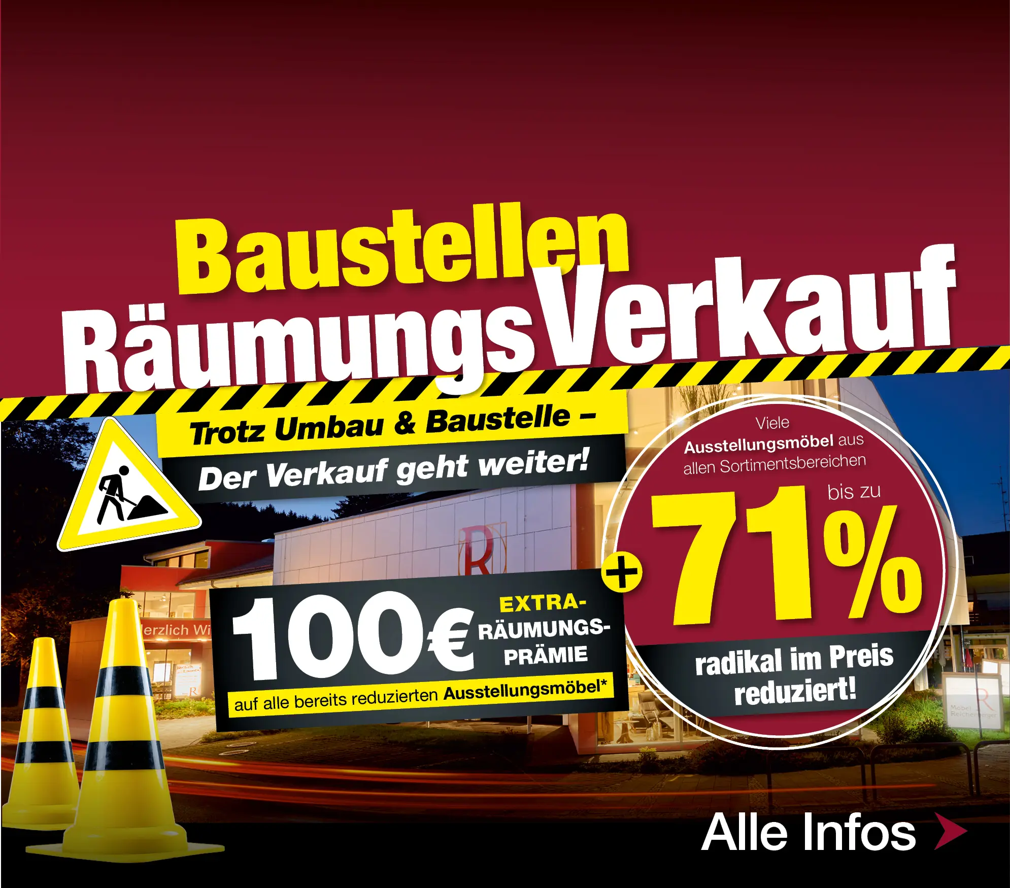 Baustellen Räumungsverkauf